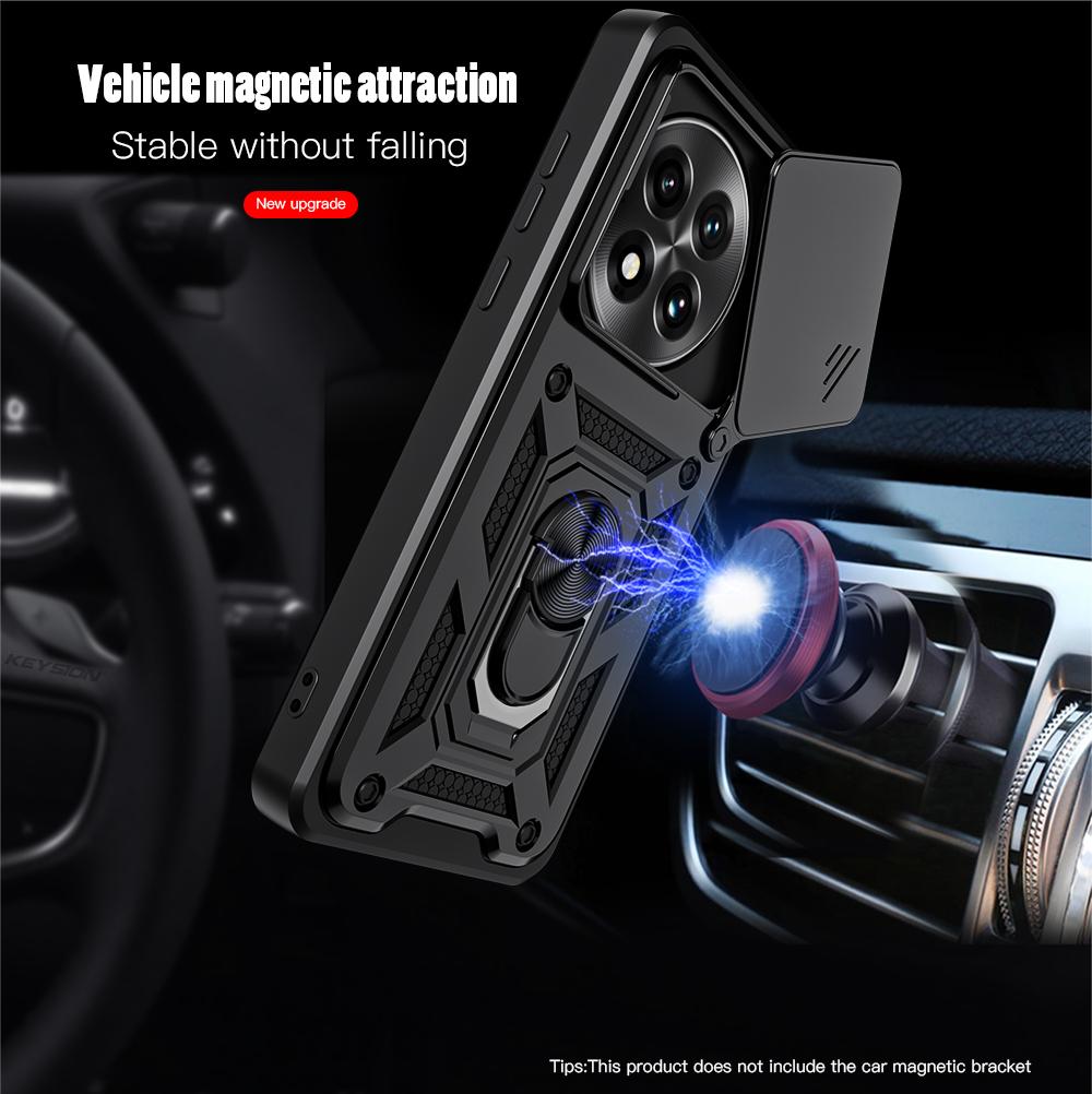 KEYSION Противоударный защитный чехол для OnePlus 13 5G, защитное кольцо для камеры, подставка, задняя крышка для OnePlus 13 5G