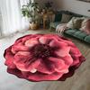3D Flower Bathroom Rug Anti-Slip Absorbent Floor Mat Realistic Flower Area Rug for Entrance Living Room Bathroom Bedroom