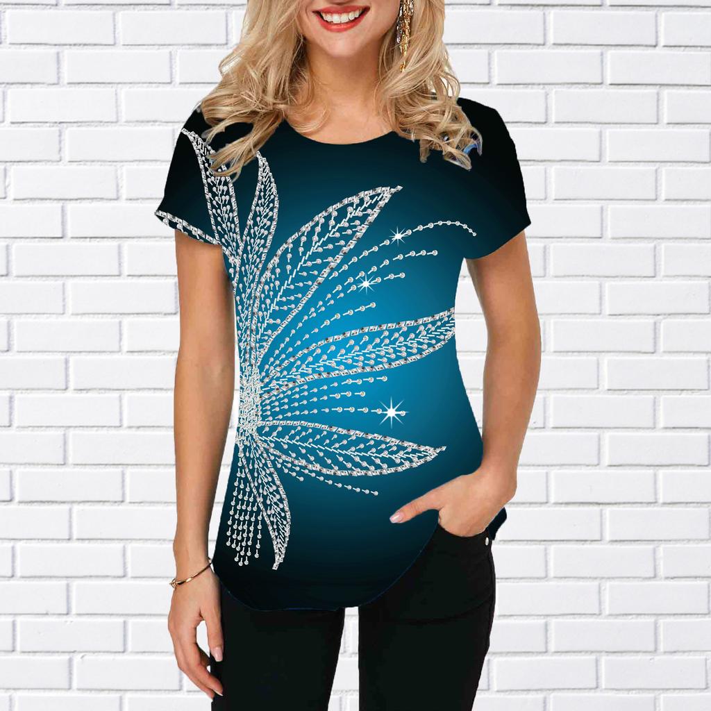 Женская летняя футболка трендовый принт ретро мода футболки с коротким рукавом повседневные с принтом топы