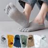 Ankle Short Socks Men Women Five Finger Socks Breathable Slipper Toe Socks Mesh Hollow No Show Socks Sweat-absorbing Boat Sock