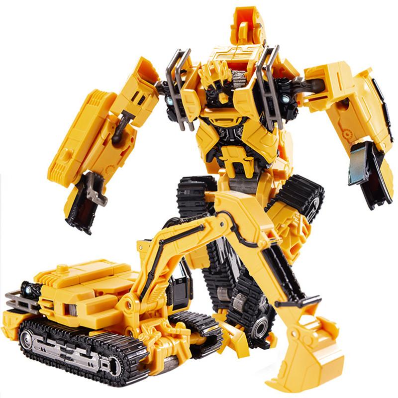 Transformation Toy Robot Car Bulldozer Engineering Vehicle Model Action Figure for Kids