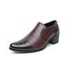 Fashion Men's Formal Business Leather Shoes New Large Size Fashion Platform High Heels Casual Men's Shoes Casual Sports Men Loafers