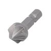 Professional Carbon Steel Countersink Bit with A Chamfered End and 6 Flutes for Chamfering Metal, Wood and Plastic