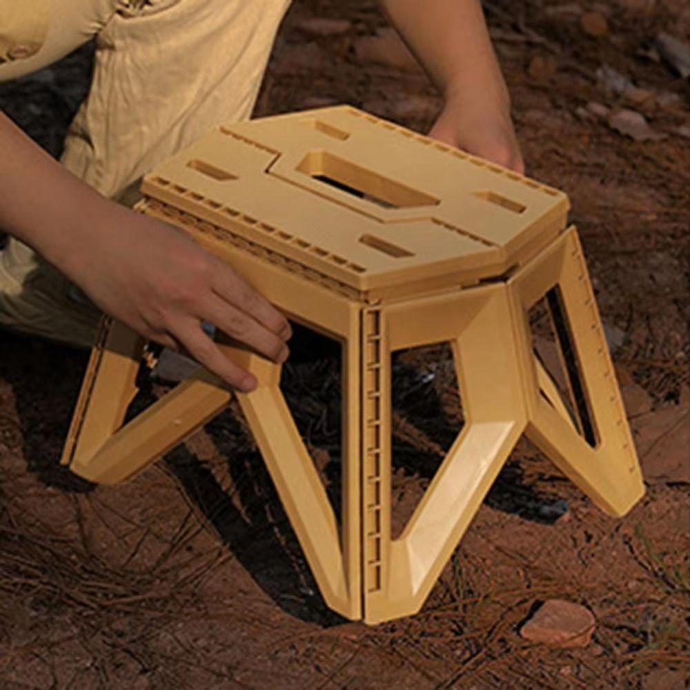 Portable Folding Step Stool Square Fishing Chair Outdoor Furniture Camping Chair Travel