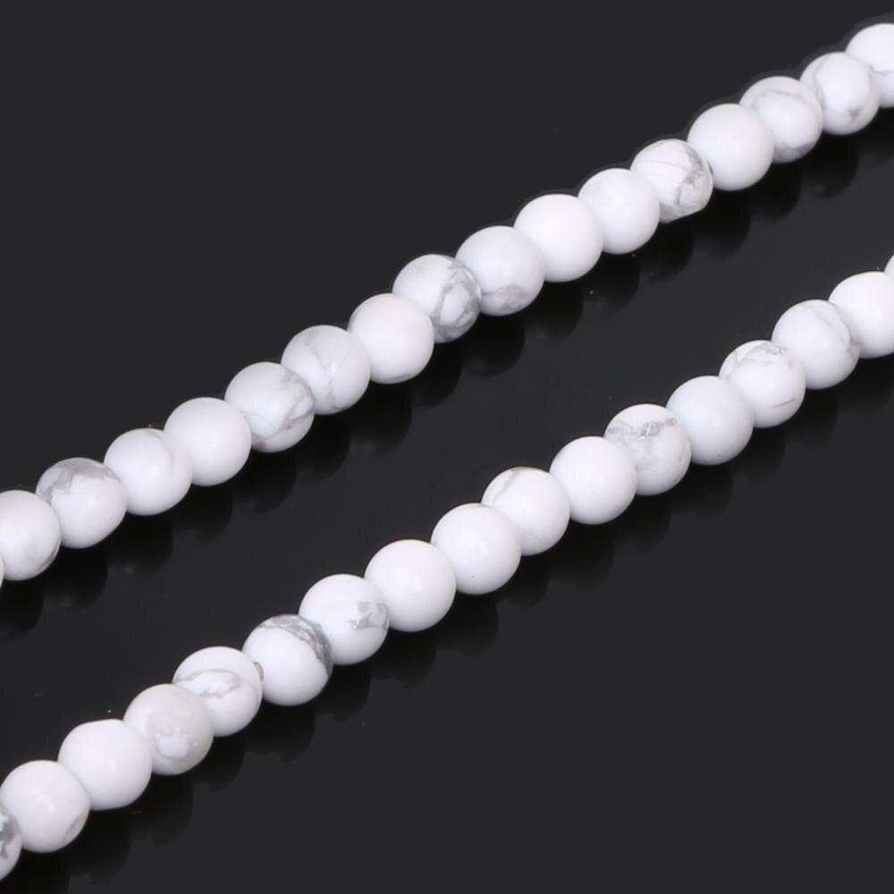Натуральный драгоценный камень белый говлитовый камень 4 6 8 10 мм бусины для изготовления ювелирных изделий