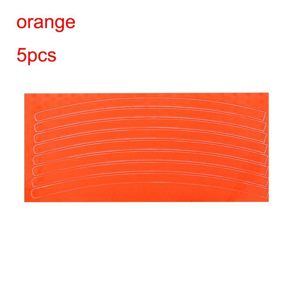 1/5Pcs New Fluorescent Accessories Decal Bicycle Car Motorcycle Reflective Stickers Wheel Rim