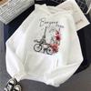 Fashion Bonjour Paris Text Print Hoodies 2025 Casual Vintge Y2k Sweatshirts Clothes Women Men Graphic Gothic Pullovers Hooded