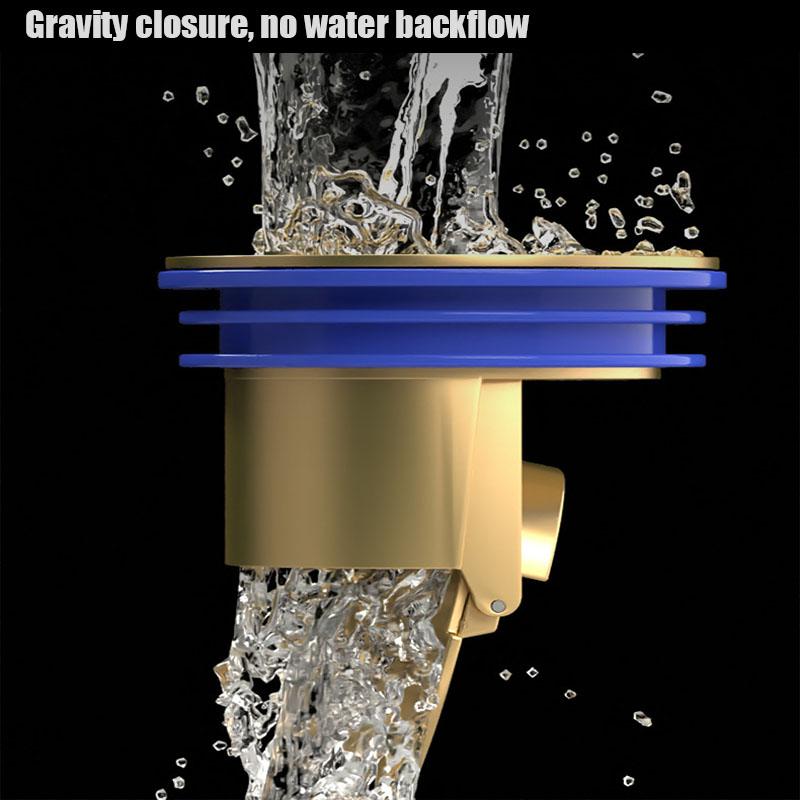 Напольный слив Полностью медный Душевой напольный слив Пробка для напольного слива Защита от насекомых Защита от запахов Дезодорация Туалет Кухня Ванная комната Туалет Канализационный слив