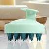 Silicone Shampoo Scalp Hair Massager Head Body Scalp Massage Brush Scalp Massage Brush Comb Magic Handle Brush Spa Massage Brush