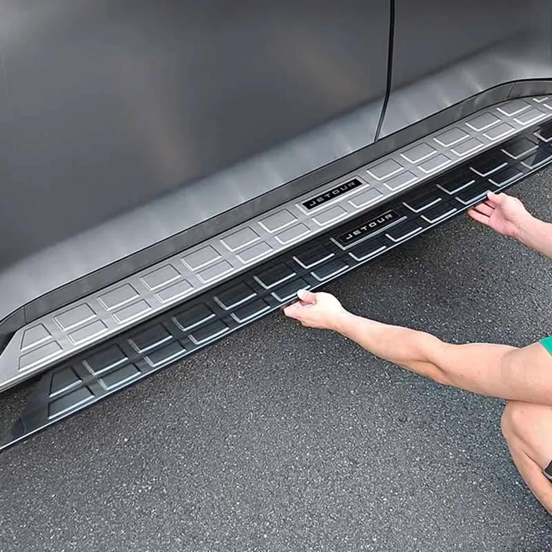 Chery Jetour Traveller T2 Нержавеющая сталь Наклейка Порог двери Подножка Боковая подножка Детали экстерьера Автомобили