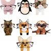 Glasses Rack Cute 3D Animal Wood Carvings Sunglass Display Rack Shelf Eyeglasses Show Stand Holder Showcase