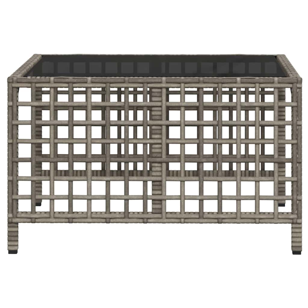 3 Piece Garden Corner Sofa Set with Cushions Grey Poly Rattan