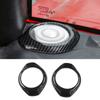 Car A-Pillar Loud Speaker Decoration Cover Ring Trim Frame Stickers for Jeep Wrangler JK 2015 2016 2017 Interior Accessories