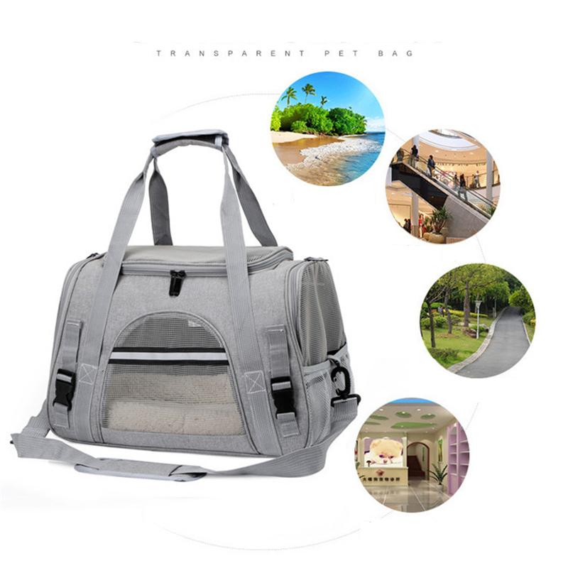 New Dog Carrier Bag Soft Side Backpack Cat Pet Carriers Dog Travel Bags Airline Approved Transport For Small Dogs Cats Outgoing