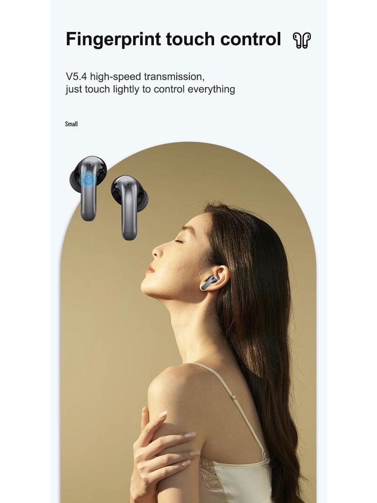 Глобальная внутриканальная Bluetooth-гарнитура с двойным микрофоном и активным шумоподавлением, мгновенный перевод на 144 языка