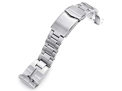 22mm Metal Watch Band Stainless Steel RAZOR Bracelet V Clasp for Seiko Prospex Turtle