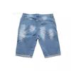 2026 New Fashionable Stretchy Personalized Casual Ripped Jeans Men's Cropped Pants