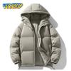 Men's Y2K Winter Clothes Thick Hooded Down Coat Padded Jacket Parkas For Men Outdoor Streetwear