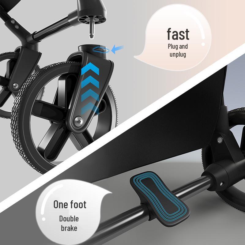 Прогулочная коляска для домашних животных с универсальными колесами и дождевиком для маленьких собак