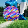 1pc Polka Dot Rainbow Size 5 Soccer Ball Professional Match Training Football Indoor &Outdoor Sports Ball Lightweight Durable m6522
