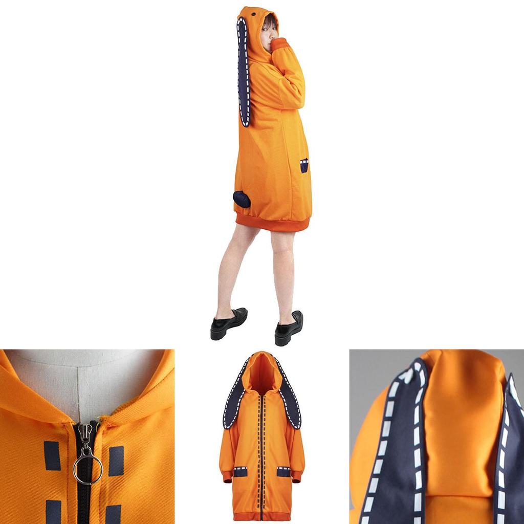 Kakegurui Азартный игрок Руна Ёмодзуки Косплей Костюм Уютное Худи Пальто