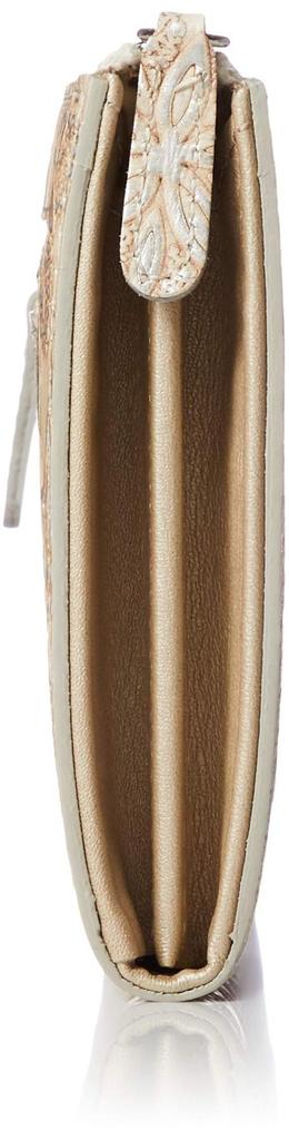 Женский кожаный длинный кошелек Arcan с большим замком-молнией, Claire, Бежевый