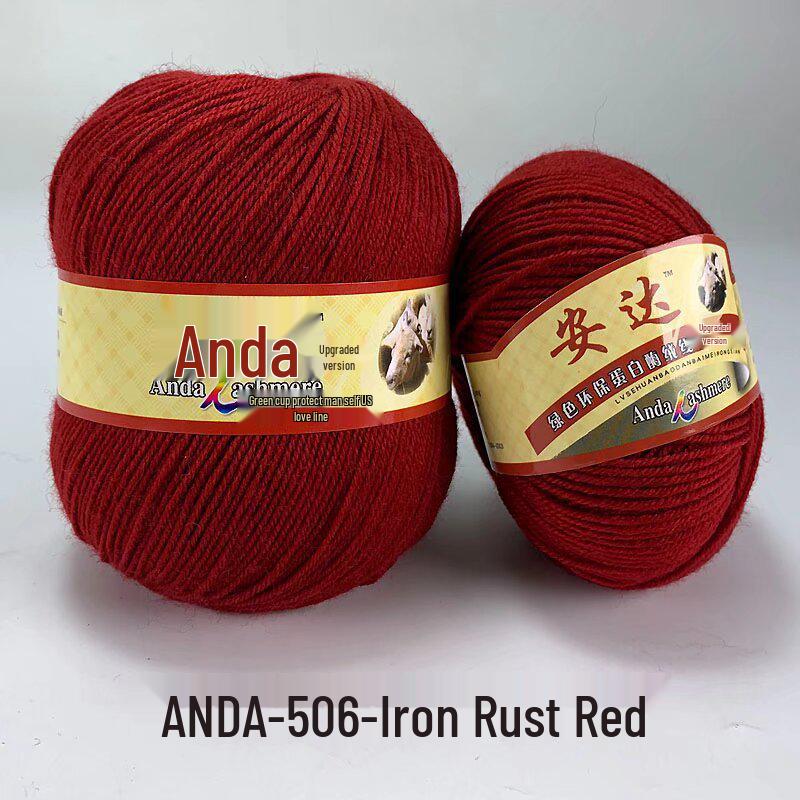 In-Stock 212 Cashmere Wool Yarn Balls: Medium Fine Hand-Knitting Wool for Scarves, Coats, Trousers - 4-Strand Yarn