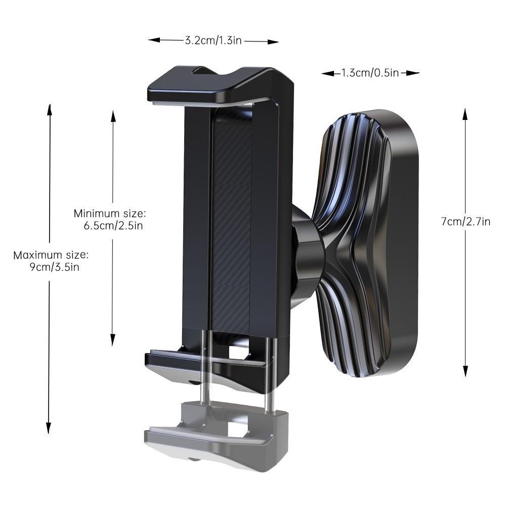 Adjustable Magnetic Phone Holder Phone Holder Clamp Gym Forklift Kitchen