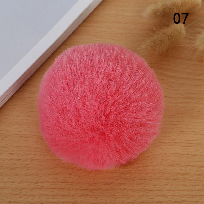 1 шт., пушистый 8 см, шарик из кроличьего меха, брелок для ключей, аксессуары, шляпа с помпоном «сделай сам», одежда, украшение для обуви