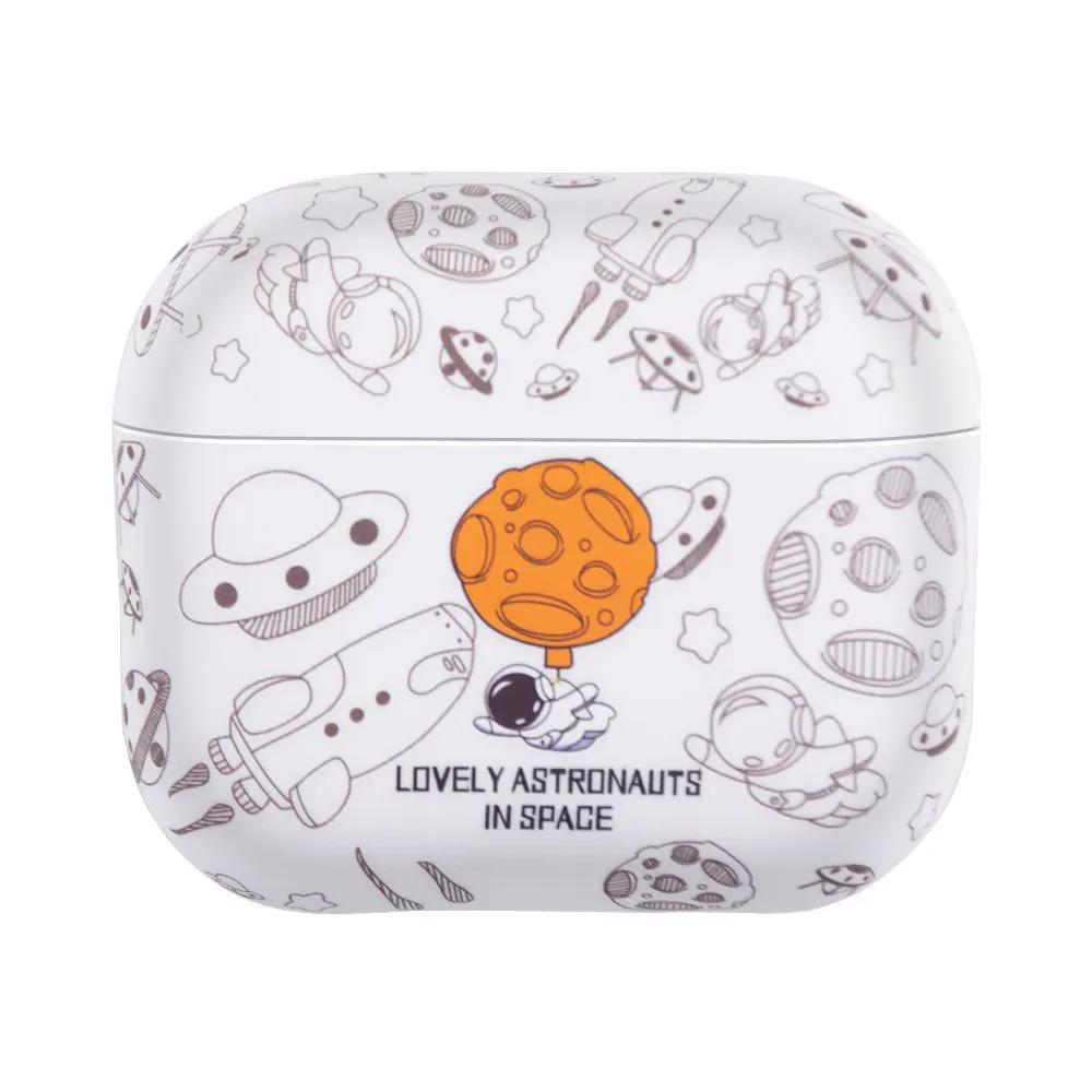 Мягкий чехол для наушников Astronaut Space Moon для Apple Airpods 3 2 1 Pro 2 4 2024 Чехол для наушников Air Pods Pro2 3rd Gen Custodia