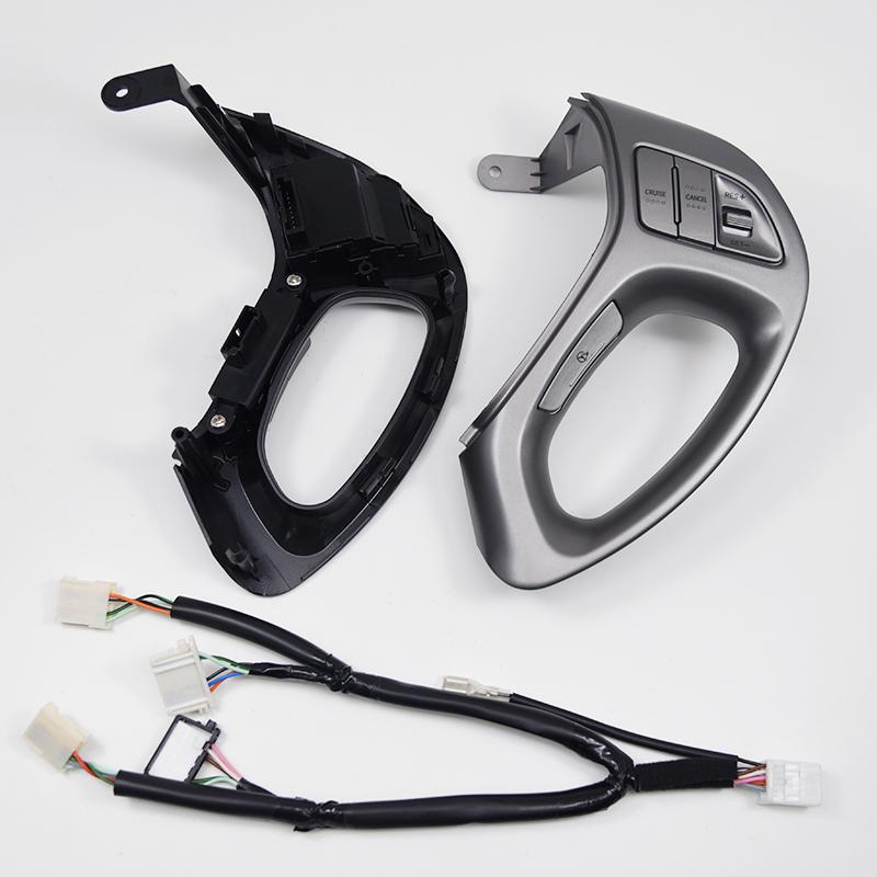 For Hyundai Tucson ix35 Car Steering Wheel Cruise Bluetooth Control Buttons With Cables Light Grey