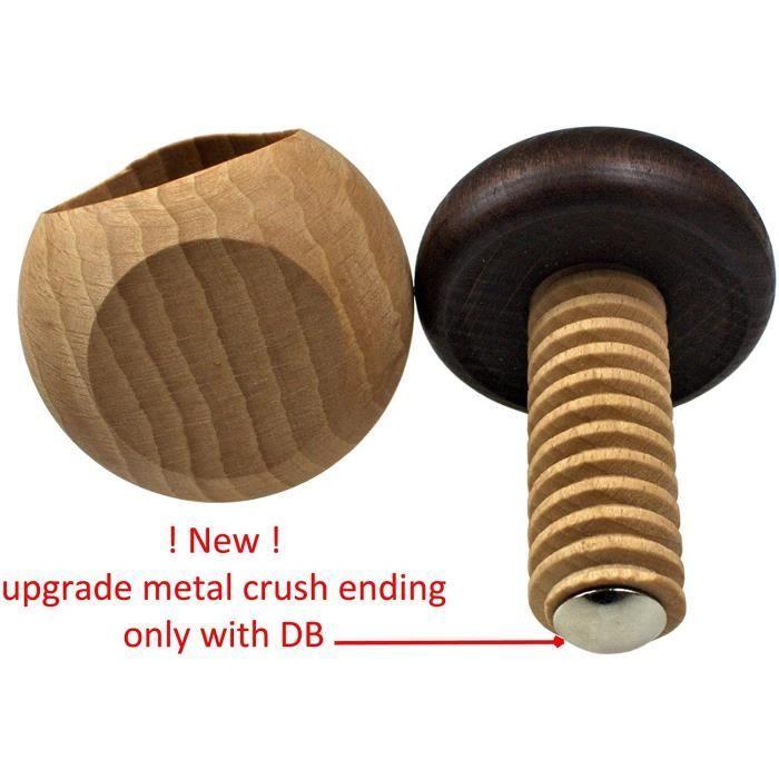 Casse-noisettes - efo - champignon - bois naturel - 9 cm - durable et pratique