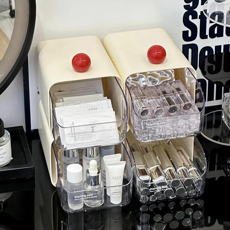 Креативный минималистский стиль ящик для хранения с ящиками настольная помада разные предметы сортировочная коробка косметика коробка для хранения подарок