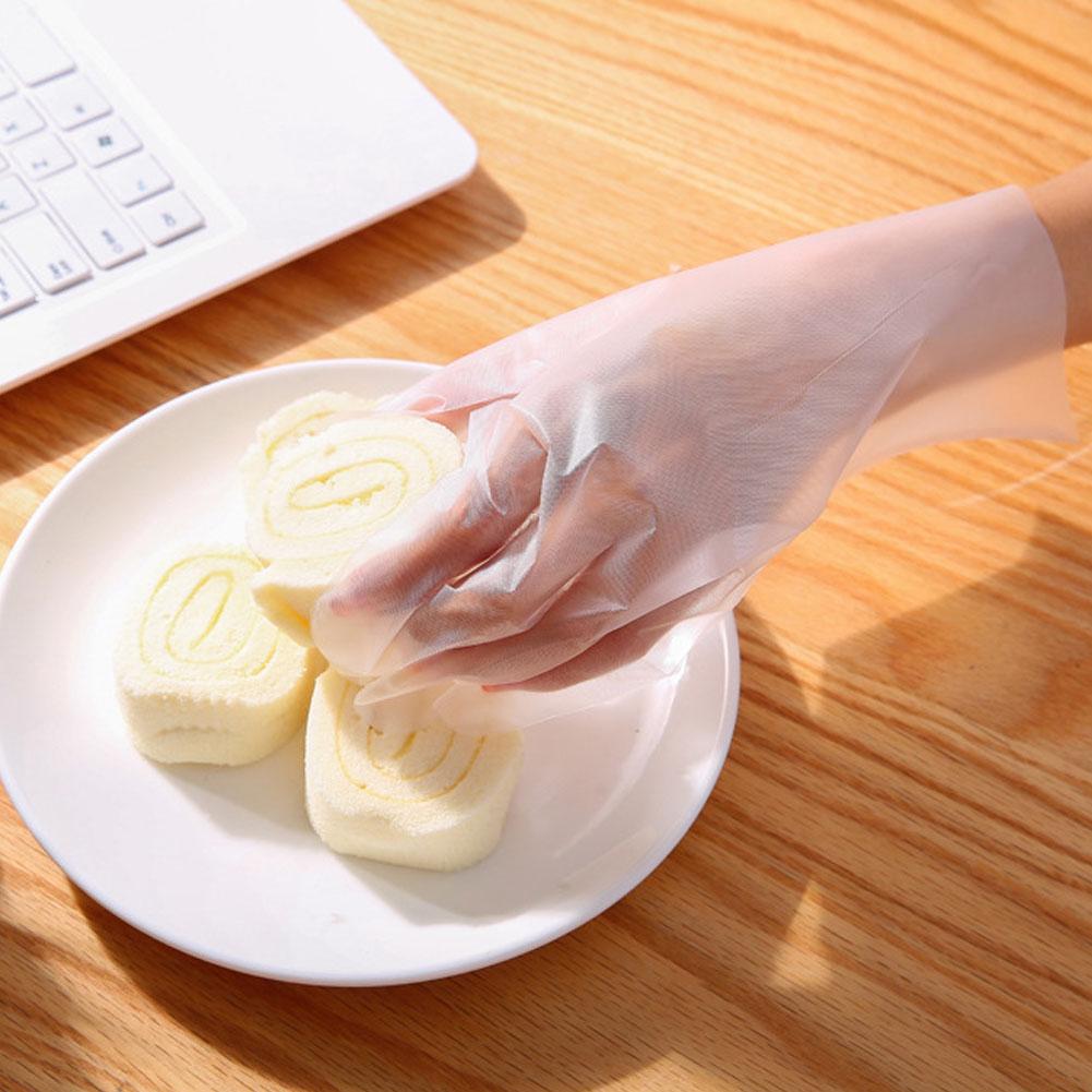 100PCS Food Grade CPE Disposable Gloves Cooking Cleaning Home Hotel Restaurant