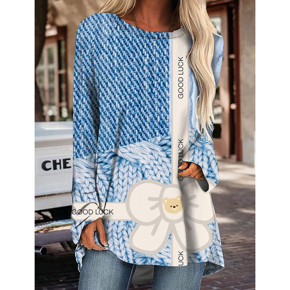 Модный дизайн женская полосатая леопардовая футболка для женщин, девочек, праздничная одежда, свободная осенне-зимняя длинная футболка, топы, футболки