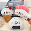[DO]Cute Creative Food Racket Seal Plush Key Chain Cartoon Fun Animal Seal Pendant Backpack Decorative Pendant Plush Doll[DO]