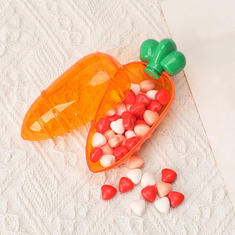 1 шт. Подарочная коробка Сделай сам Хранение Вечеринка Пасхальное украшение Коробка для конфет в виде морковки Креативный пластик Декоративные товары для вечеринок