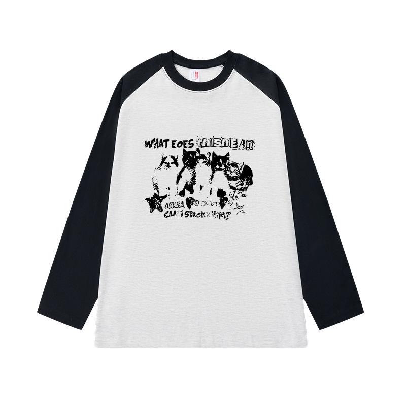 Women's T‑Shirt Raglan Sleeve Color Block Top Loose Fit 100% Cotton Casual Plus Size Short Long Sleeve For Summer Autumn