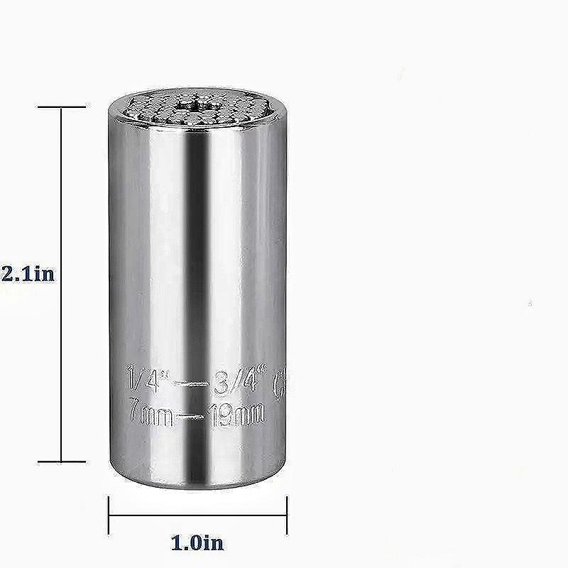 Universal Torque Wrench 7-19mm Socket Head with Multifunction Universal Sleeve for Precision Work