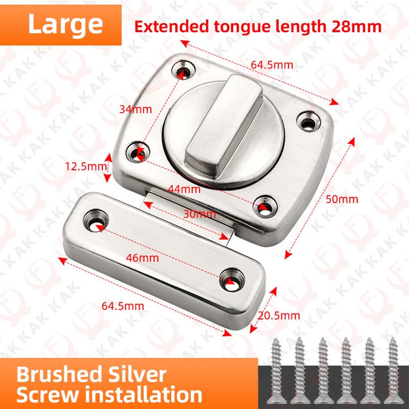 KAK 3 Digit Security Cabinet Password Locks Non-Punch Keyless Door Lock Latch Combination Code Child Safety Lock Anti-theft 4