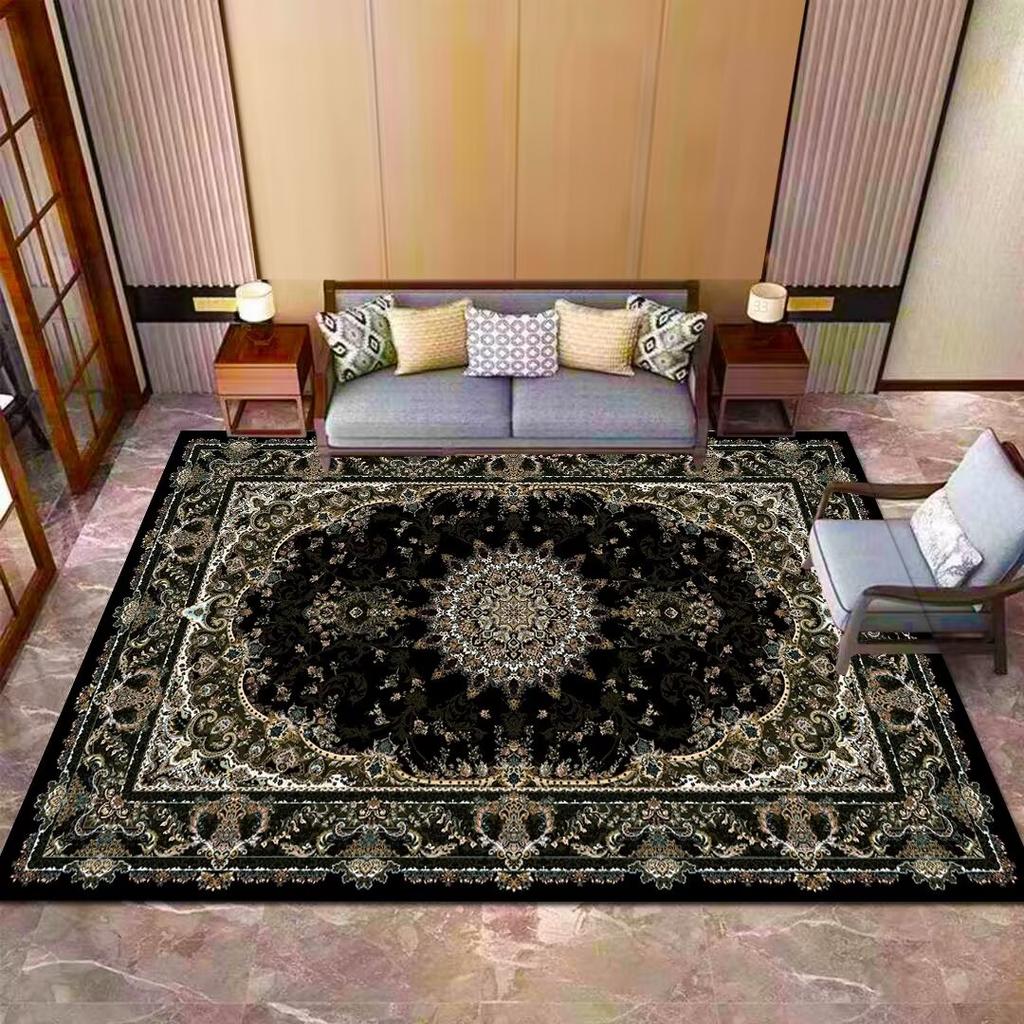 Классический персидский ковер для гостиной, ретро-стиль, украшение, домашние ковры для спальни, большой площади, нескользящий, моющийся, коврик для пола в гостиной