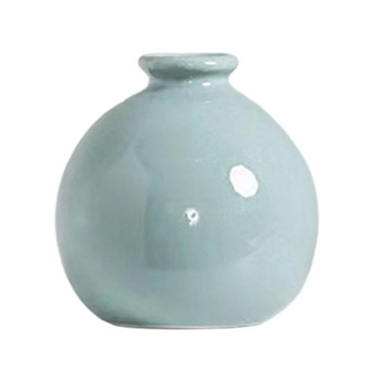 Маленькая круглая керамическая ваза Минималистичная скандинавская современная декоративная ваза для гостиной кухни спальни прихожей камина стола центральный элемент