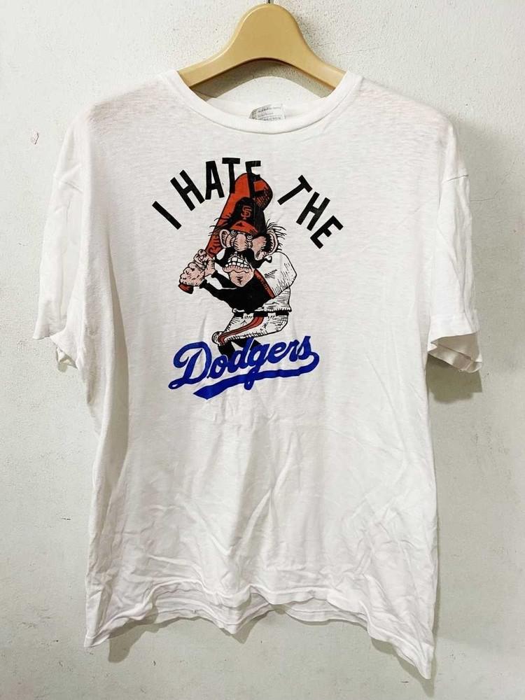 Я ненавижу Dodgers Хлопковая Футболка Унисекс Концертная S-5XL LO329 Унисекс Футболка