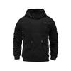 Men Heated Hoodie with 3 Heat Levels USB Heating Big Front Pocket Adjustable Temperature Settings Ribbed Cuffs Hem Top Long Sleeve Electric Hoodie