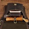 Mens Genuine Leather Multifunction Shoulder Crossbody Messenger Bag Hook Waist Pack Drop Thigh Leg Bag