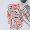 Чехол для телефона Vivo Y91C Y02S Y11 Y12 Y33 Y16 Y20 Y31 Y22 Y35 Y33S Y51, защитный жидкий защитный чехол с милым динозавром, мягкие силиконовые чехлы для бампера Vivo