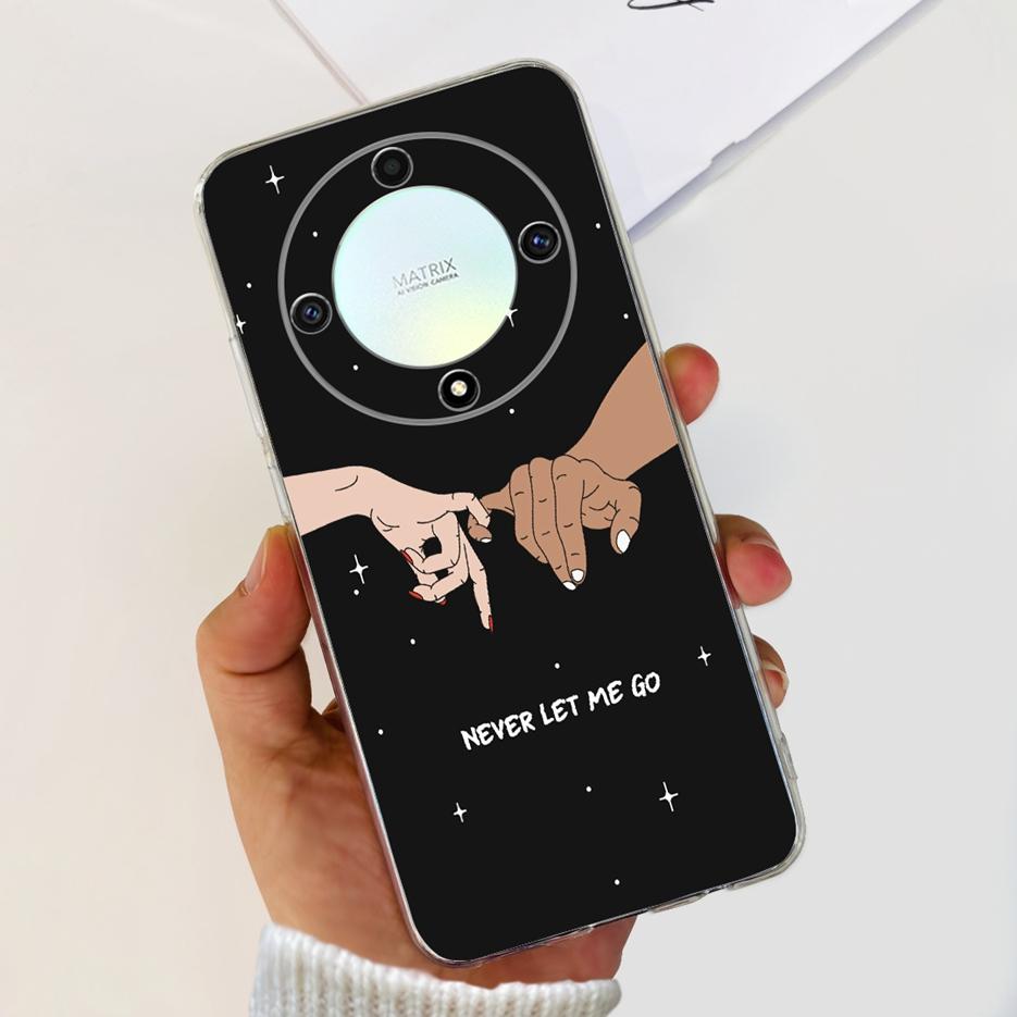 For Honor X9b 5G Case ALI-NX1 Cute Cat Butterfly Painted Cover Soft Silicone Phone Cases For Honor X9b X 9b HonorX9b Soft Fundas