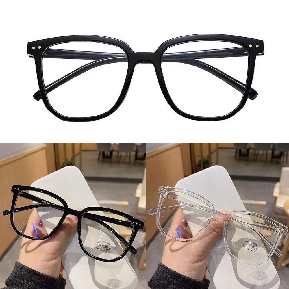 Light Frame Anti Blue Glasses Transparent Black Optical Glasse Women Square Eyewear Blocking Eyeglasse Spectacle Eyeglasses