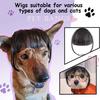 Funny Pet Wig Cosplay Costume Realistic Looking Trimmable Easy To Clean Medium Large Dog Cat Wig Decoration
