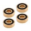 4pcs Brass Cutting Board Feet with Anti Slip Rubber Screws Kit Noise Reducing Speaker Isolation Pads for Kitchen HiFi Amplifier  